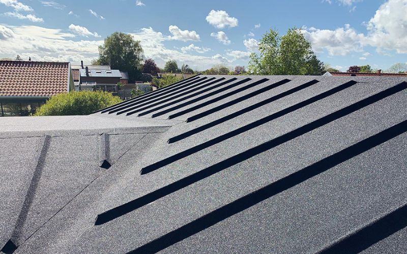 Listtackning listtak papptak asfaltstak