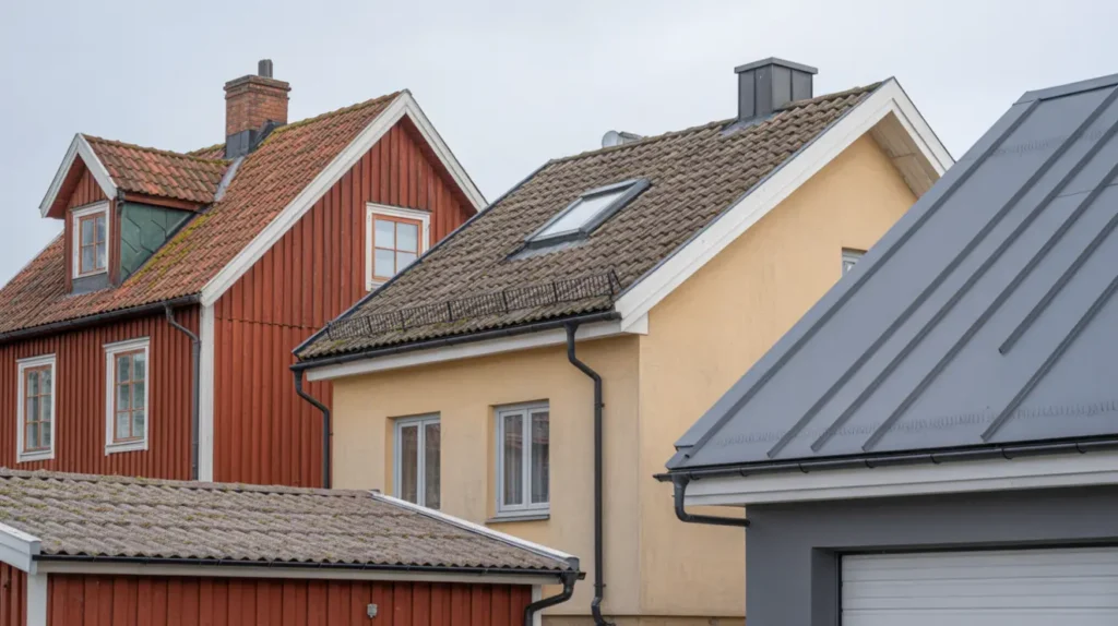 r tt taklutning f r tegel betong pl t och papptak minsta grader regler och s undviker du l ckage